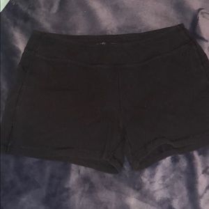 Black workout shorts